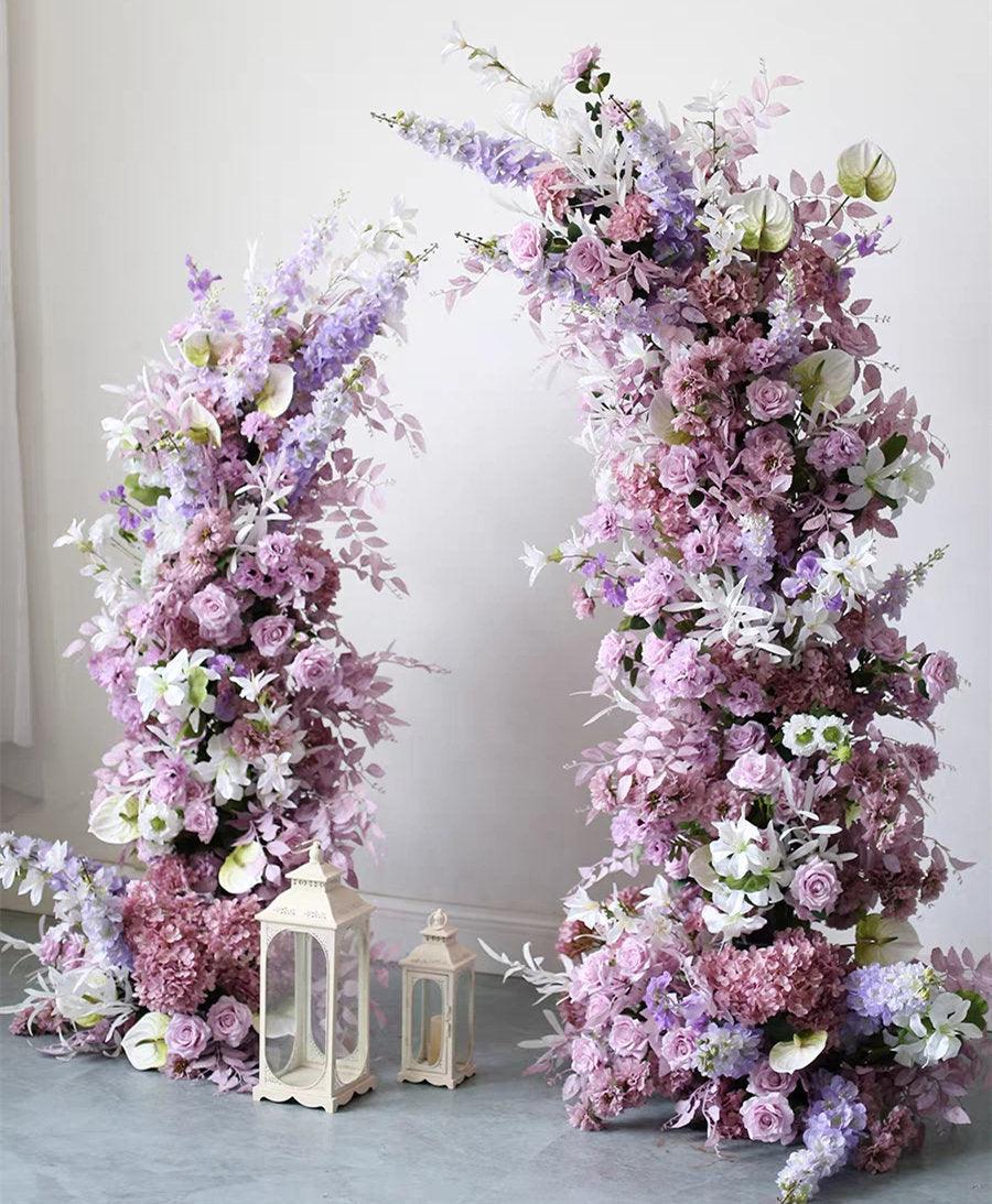 Wedding scene arrangement props simulation outdoor wedding arch flower opening welcom
